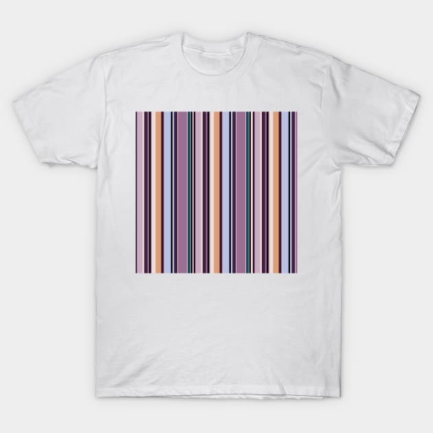 Vertical stripes in harmony of blue and purple color T-Shirt by SamridhiVerma18